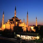 Blue Mosque at dusk