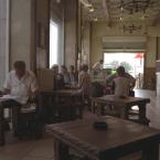 inside one of the istanbul's cafe