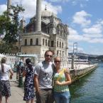 Kadir and me at the Ortak�y mosque in İstanbul. 