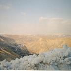 Snow on the hills near Malatya