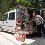 Selling tourist wares