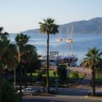 In the morning from hotel 