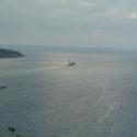 A ship leaving Turkey