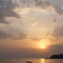 Beautiful sunset from Olu Deniz Beach