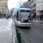 The new tram arriving at Sultanahmet station