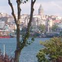 Galata Tower seen from the Golden Horn