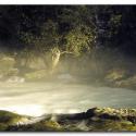 Manavgat Waterfall by Night