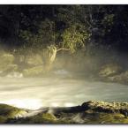 Manavgat Waterfall by Night
