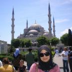 In front of the Blue Mosque