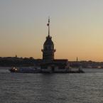at the sunset