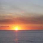 Sunset in somewhere in Atlantic Ocean