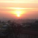 Sun is setting on Marmara Sea