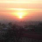 Sun is setting on Marmara Sea