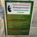 Warning for tourist groups