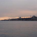 on the way back home in the evening