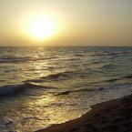 sunset on the beach
