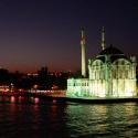 Dolmabahce Mosque at night