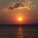 sun setting