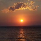 sun setting