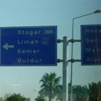 sign on the road