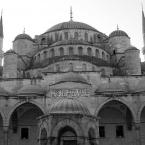 Pictures: Blue Mosque in black and white
